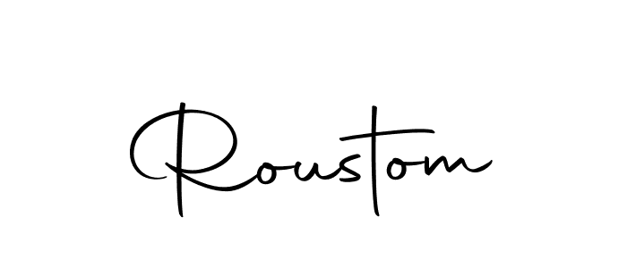 Similarly Autography-DOLnW is the best handwritten signature design. Signature creator online .You can use it as an online autograph creator for name Roustom. Roustom signature style 10 images and pictures png