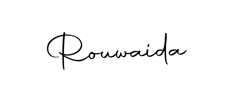 Design your own signature with our free online signature maker. With this signature software, you can create a handwritten (Autography-DOLnW) signature for name Rouwaida. Rouwaida signature style 10 images and pictures png