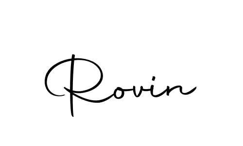 The best way (Autography-DOLnW) to make a short signature is to pick only two or three words in your name. The name Rovin include a total of six letters. For converting this name. Rovin signature style 10 images and pictures png