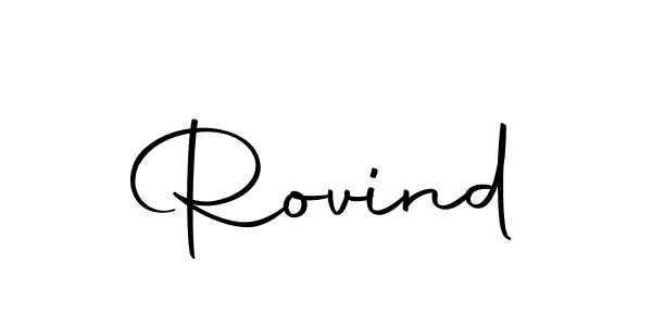 Make a beautiful signature design for name Rovind. Use this online signature maker to create a handwritten signature for free. Rovind signature style 10 images and pictures png
