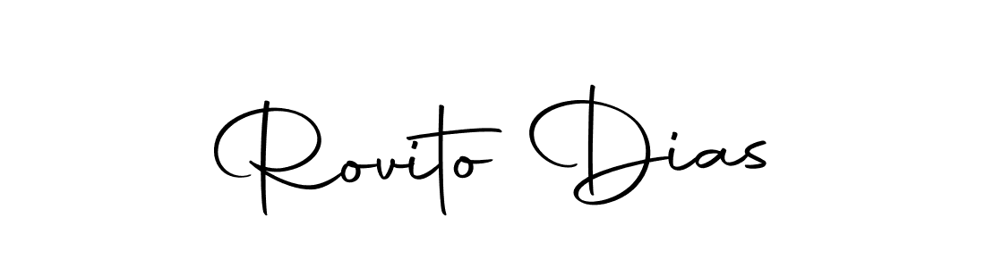 You can use this online signature creator to create a handwritten signature for the name Rovito Dias. This is the best online autograph maker. Rovito Dias signature style 10 images and pictures png