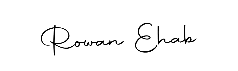 Use a signature maker to create a handwritten signature online. With this signature software, you can design (Autography-DOLnW) your own signature for name Rowan Ehab. Rowan Ehab signature style 10 images and pictures png