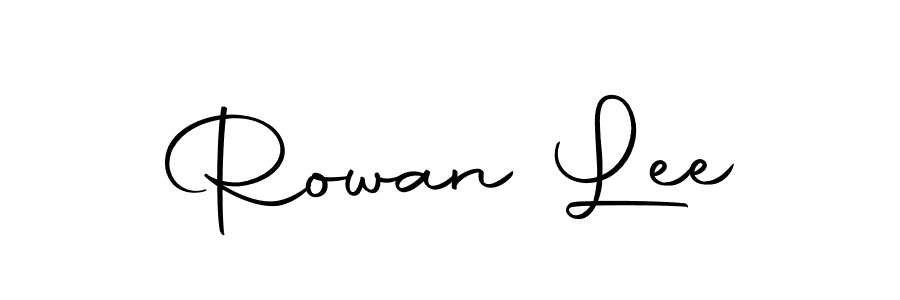 How to make Rowan Lee name signature. Use Autography-DOLnW style for creating short signs online. This is the latest handwritten sign. Rowan Lee signature style 10 images and pictures png