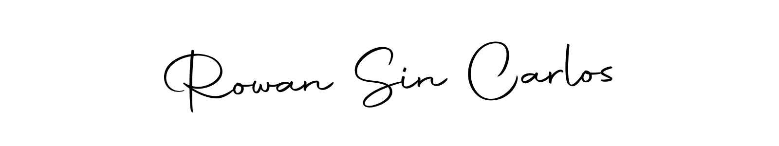 You can use this online signature creator to create a handwritten signature for the name Rowan Sin Carlos. This is the best online autograph maker. Rowan Sin Carlos signature style 10 images and pictures png