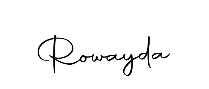 Rowayda stylish signature style. Best Handwritten Sign (Autography-DOLnW) for my name. Handwritten Signature Collection Ideas for my name Rowayda. Rowayda signature style 10 images and pictures png