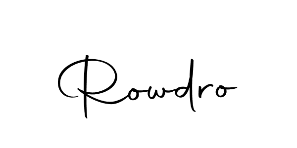 Use a signature maker to create a handwritten signature online. With this signature software, you can design (Autography-DOLnW) your own signature for name Rowdro. Rowdro signature style 10 images and pictures png