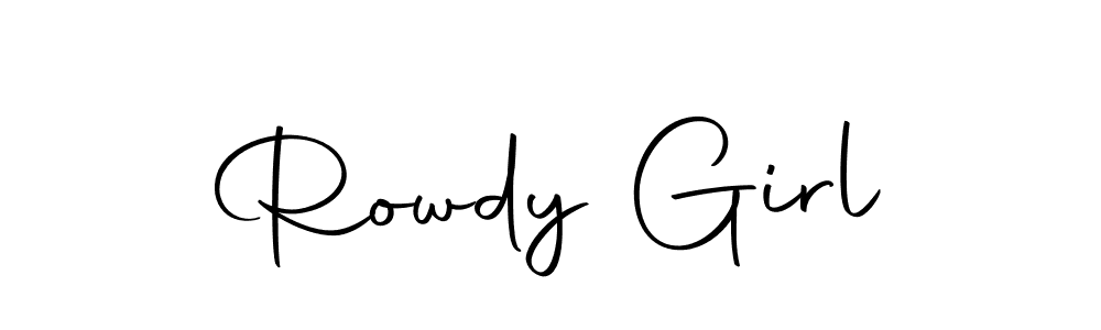 Make a beautiful signature design for name Rowdy Girl. With this signature (Autography-DOLnW) style, you can create a handwritten signature for free. Rowdy Girl signature style 10 images and pictures png