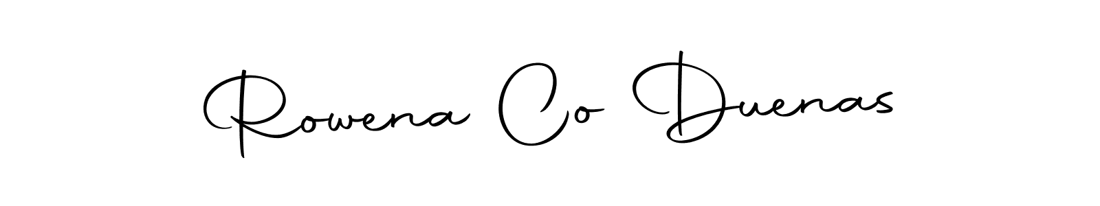 Make a beautiful signature design for name Rowena Co Duenas. Use this online signature maker to create a handwritten signature for free. Rowena Co Duenas signature style 10 images and pictures png