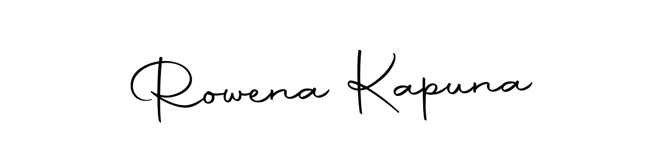 The best way (Autography-DOLnW) to make a short signature is to pick only two or three words in your name. The name Rowena Kapuna include a total of six letters. For converting this name. Rowena Kapuna signature style 10 images and pictures png