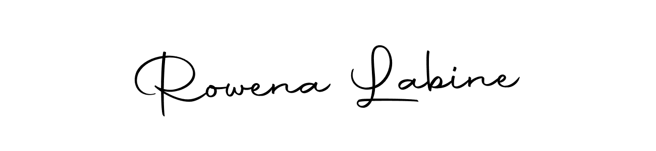 Here are the top 10 professional signature styles for the name Rowena Labine. These are the best autograph styles you can use for your name. Rowena Labine signature style 10 images and pictures png