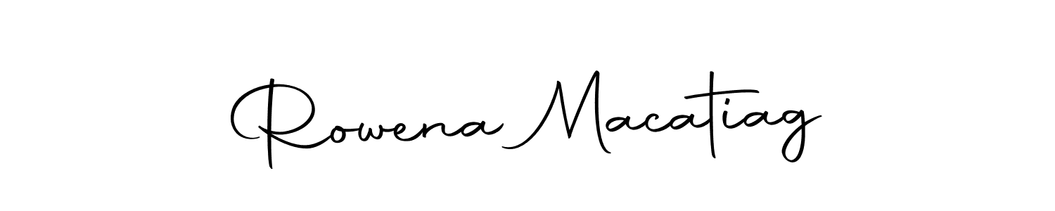 Use a signature maker to create a handwritten signature online. With this signature software, you can design (Autography-DOLnW) your own signature for name Rowena Macatiag. Rowena Macatiag signature style 10 images and pictures png