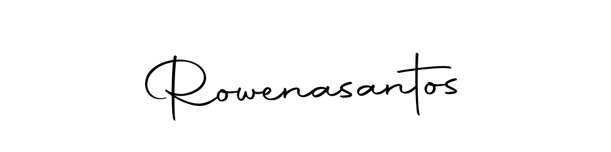 The best way (Autography-DOLnW) to make a short signature is to pick only two or three words in your name. The name Rowenasantos include a total of six letters. For converting this name. Rowenasantos signature style 10 images and pictures png