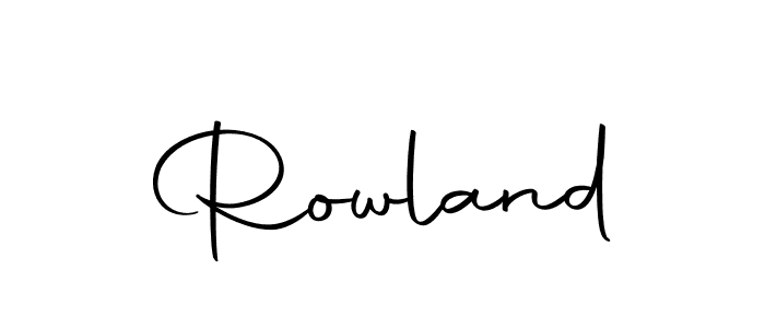 You should practise on your own different ways (Autography-DOLnW) to write your name (Rowland) in signature. don't let someone else do it for you. Rowland signature style 10 images and pictures png