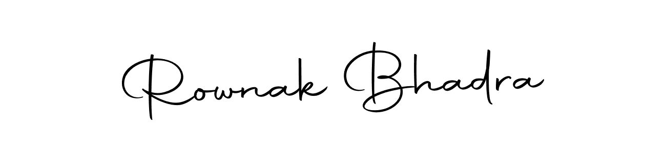 Make a beautiful signature design for name Rownak Bhadra. With this signature (Autography-DOLnW) style, you can create a handwritten signature for free. Rownak Bhadra signature style 10 images and pictures png