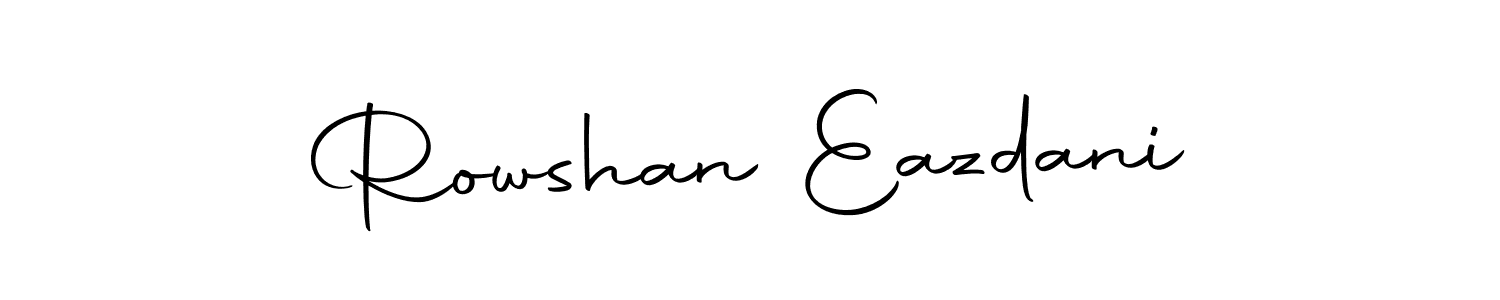 Make a beautiful signature design for name Rowshan Eazdani. With this signature (Autography-DOLnW) style, you can create a handwritten signature for free. Rowshan Eazdani signature style 10 images and pictures png