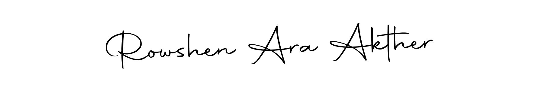 Make a beautiful signature design for name Rowshen Ara Akther. With this signature (Autography-DOLnW) style, you can create a handwritten signature for free. Rowshen Ara Akther signature style 10 images and pictures png