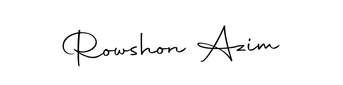 Make a beautiful signature design for name Rowshon Azim. Use this online signature maker to create a handwritten signature for free. Rowshon Azim signature style 10 images and pictures png