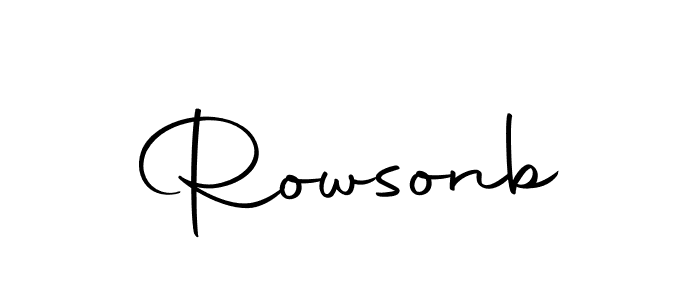 Use a signature maker to create a handwritten signature online. With this signature software, you can design (Autography-DOLnW) your own signature for name Rowsonb. Rowsonb signature style 10 images and pictures png