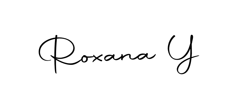 You should practise on your own different ways (Autography-DOLnW) to write your name (Roxana Y) in signature. don't let someone else do it for you. Roxana Y signature style 10 images and pictures png