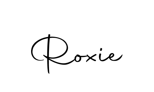 Use a signature maker to create a handwritten signature online. With this signature software, you can design (Autography-DOLnW) your own signature for name Roxie. Roxie signature style 10 images and pictures png