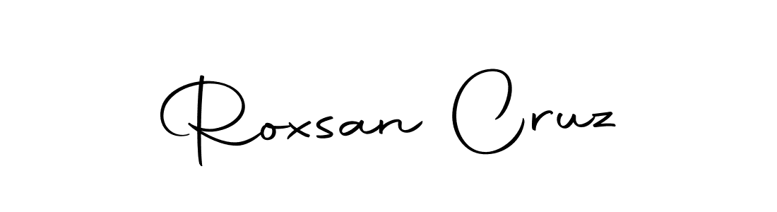 You should practise on your own different ways (Autography-DOLnW) to write your name (Roxsan Cruz) in signature. don't let someone else do it for you. Roxsan Cruz signature style 10 images and pictures png