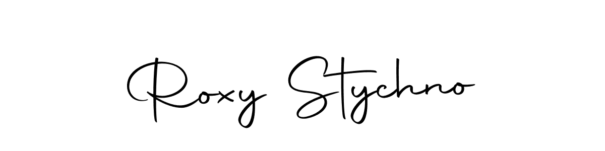 if you are searching for the best signature style for your name Roxy Stychno. so please give up your signature search. here we have designed multiple signature styles  using Autography-DOLnW. Roxy Stychno signature style 10 images and pictures png