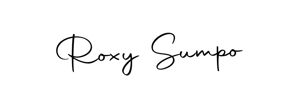 Design your own signature with our free online signature maker. With this signature software, you can create a handwritten (Autography-DOLnW) signature for name Roxy Sumpo. Roxy Sumpo signature style 10 images and pictures png