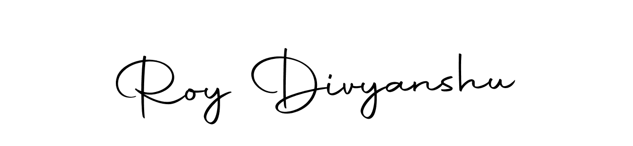 The best way (Autography-DOLnW) to make a short signature is to pick only two or three words in your name. The name Roy Divyanshu include a total of six letters. For converting this name. Roy Divyanshu signature style 10 images and pictures png