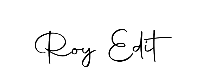 How to make Roy Edit name signature. Use Autography-DOLnW style for creating short signs online. This is the latest handwritten sign. Roy Edit signature style 10 images and pictures png