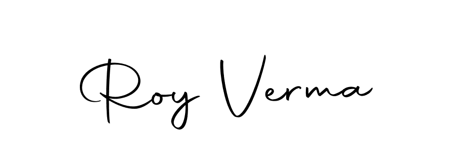 Create a beautiful signature design for name Roy Verma. With this signature (Autography-DOLnW) fonts, you can make a handwritten signature for free. Roy Verma signature style 10 images and pictures png