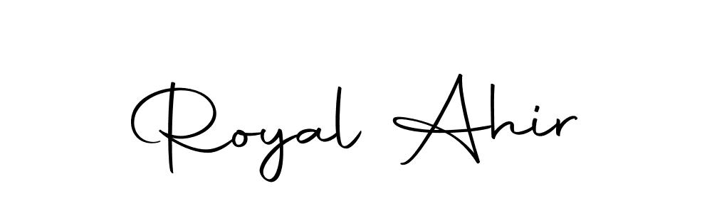 Royal Ahir stylish signature style. Best Handwritten Sign (Autography-DOLnW) for my name. Handwritten Signature Collection Ideas for my name Royal Ahir. Royal Ahir signature style 10 images and pictures png