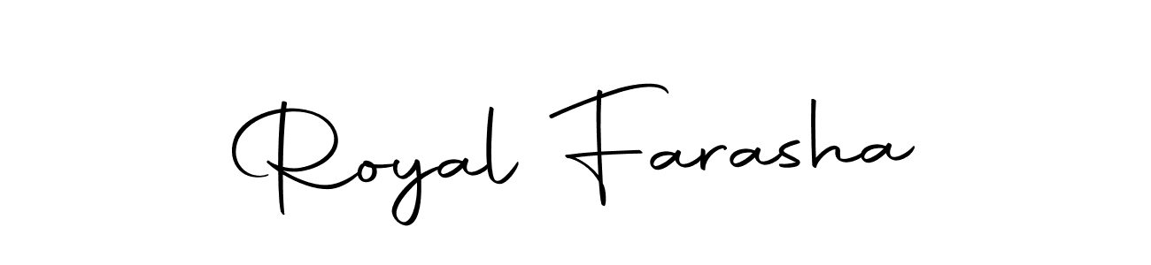 Use a signature maker to create a handwritten signature online. With this signature software, you can design (Autography-DOLnW) your own signature for name Royal Farasha. Royal Farasha signature style 10 images and pictures png