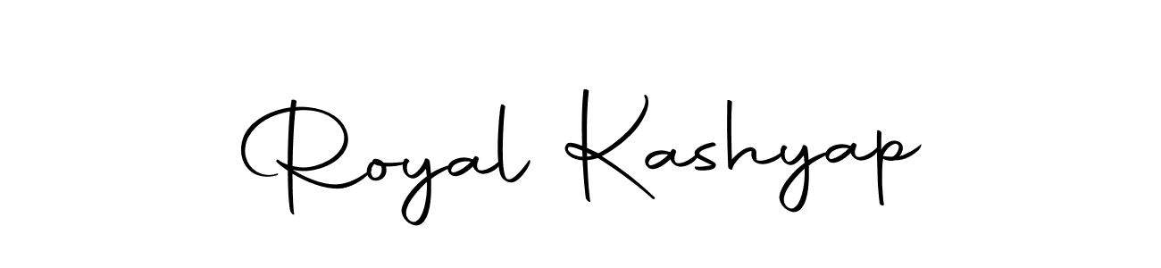 How to make Royal Kashyap name signature. Use Autography-DOLnW style for creating short signs online. This is the latest handwritten sign. Royal Kashyap signature style 10 images and pictures png