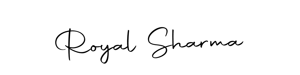 Use a signature maker to create a handwritten signature online. With this signature software, you can design (Autography-DOLnW) your own signature for name Royal Sharma. Royal Sharma signature style 10 images and pictures png