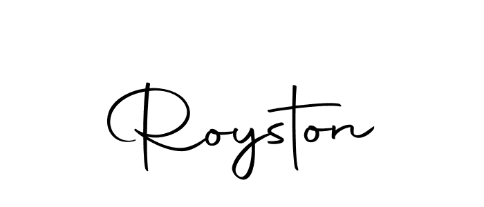 How to make Royston name signature. Use Autography-DOLnW style for creating short signs online. This is the latest handwritten sign. Royston signature style 10 images and pictures png