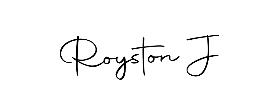 Royston J stylish signature style. Best Handwritten Sign (Autography-DOLnW) for my name. Handwritten Signature Collection Ideas for my name Royston J. Royston J signature style 10 images and pictures png
