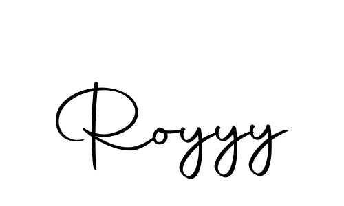 Make a beautiful signature design for name Royyy. With this signature (Autography-DOLnW) style, you can create a handwritten signature for free. Royyy signature style 10 images and pictures png