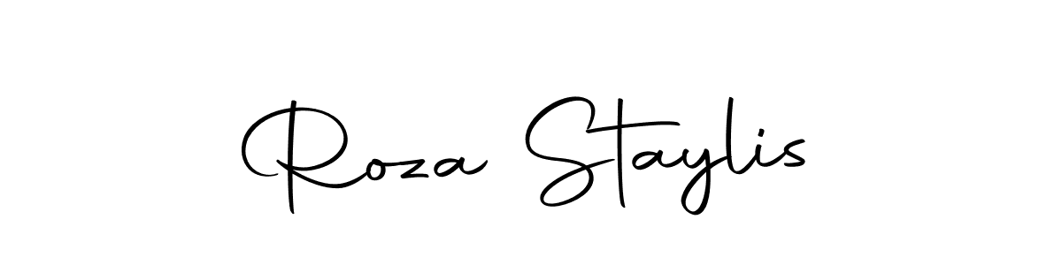 Similarly Autography-DOLnW is the best handwritten signature design. Signature creator online .You can use it as an online autograph creator for name Roza Staylis. Roza Staylis signature style 10 images and pictures png