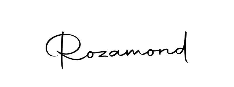 Create a beautiful signature design for name Rozamond. With this signature (Autography-DOLnW) fonts, you can make a handwritten signature for free. Rozamond signature style 10 images and pictures png