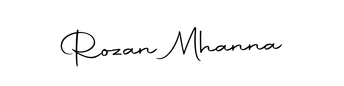 Rozan Mhanna stylish signature style. Best Handwritten Sign (Autography-DOLnW) for my name. Handwritten Signature Collection Ideas for my name Rozan Mhanna. Rozan Mhanna signature style 10 images and pictures png