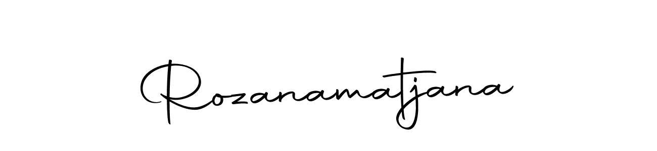 How to make Rozanamatjana signature? Autography-DOLnW is a professional autograph style. Create handwritten signature for Rozanamatjana name. Rozanamatjana signature style 10 images and pictures png
