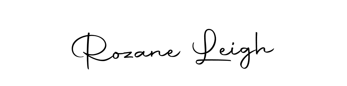 Create a beautiful signature design for name Rozane Leigh. With this signature (Autography-DOLnW) fonts, you can make a handwritten signature for free. Rozane Leigh signature style 10 images and pictures png