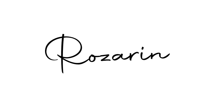 Create a beautiful signature design for name Rozarin. With this signature (Autography-DOLnW) fonts, you can make a handwritten signature for free. Rozarin signature style 10 images and pictures png