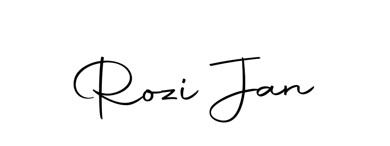 Also we have Rozi Jan name is the best signature style. Create professional handwritten signature collection using Autography-DOLnW autograph style. Rozi Jan signature style 10 images and pictures png