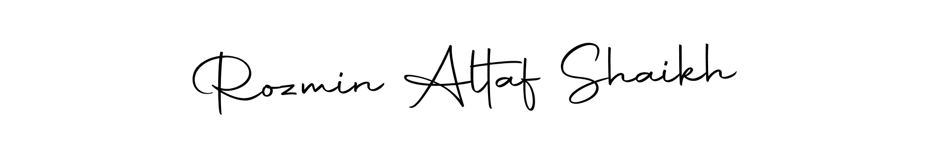 How to make Rozmin Altaf Shaikh name signature. Use Autography-DOLnW style for creating short signs online. This is the latest handwritten sign. Rozmin Altaf Shaikh signature style 10 images and pictures png