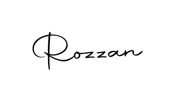 Create a beautiful signature design for name Rozzan. With this signature (Autography-DOLnW) fonts, you can make a handwritten signature for free. Rozzan signature style 10 images and pictures png