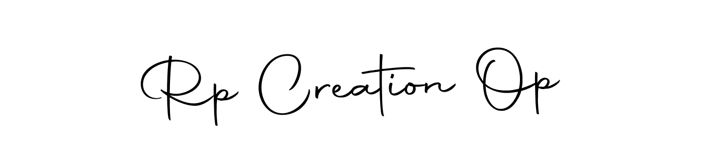 Create a beautiful signature design for name Rp Creation Op. With this signature (Autography-DOLnW) fonts, you can make a handwritten signature for free. Rp Creation Op signature style 10 images and pictures png