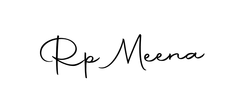 Create a beautiful signature design for name Rp Meena. With this signature (Autography-DOLnW) fonts, you can make a handwritten signature for free. Rp Meena signature style 10 images and pictures png