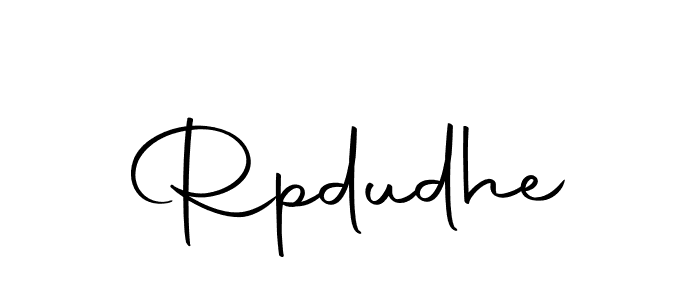 The best way (Autography-DOLnW) to make a short signature is to pick only two or three words in your name. The name Rpdudhe include a total of six letters. For converting this name. Rpdudhe signature style 10 images and pictures png