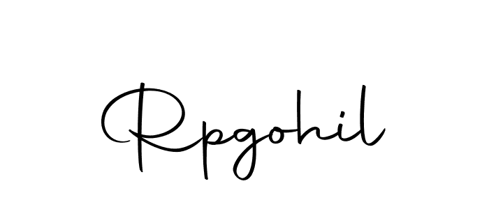 You should practise on your own different ways (Autography-DOLnW) to write your name (Rpgohil) in signature. don't let someone else do it for you. Rpgohil signature style 10 images and pictures png